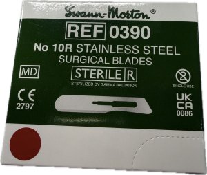 Bistourimessen Swann Morton steriel nr. 10R           100st