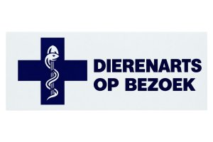 Kenteken wagen bezoekplaat (dierenarts op bezoek)