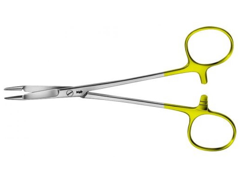 Medentra Olsen Hegar Needle Holder With Scissor - 14cm, Tungsten Carbide Tips, TC Inserts, Stainless Steel