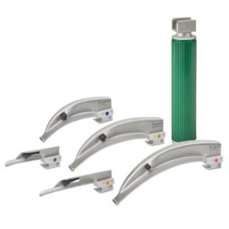 Set laryngoscoopspatels Macintosh en Miller ECO LED COLD